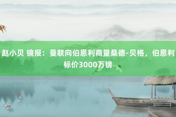 赵小贝 镜报：曼联向伯恩利商量桑德-贝格，伯恩利标价3000万镑